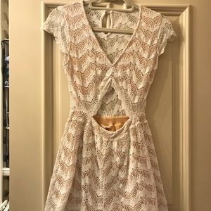 White lace romper